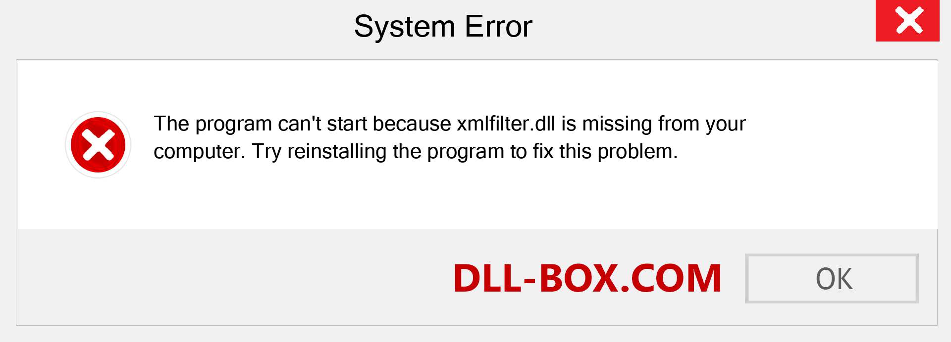  xmlfilter.dll file is missing?. Download for Windows 7, 8, 10 - Fix  xmlfilter dll Missing Error on Windows, photos, images